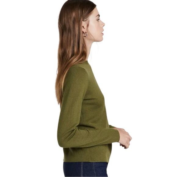 Vince Cashmere Sweater Olive Green Size XS - Picture 2 of 8